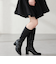 スクエアトゥチャンキーヒールロングブーツ/51501