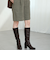 スクエアトゥチャンキーヒールロングブーツ/51501
