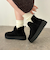 サイドスリット厚底ムートンショートブーツ/51425