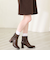 メタリックトゥパーツヒールショートブーツ/51426
