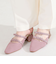 ダブルリボンニットミュールパンプス/61111
