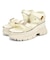 ビジューバックル厚底スポサン