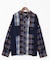 【チャイハネ】チェックパッチワークシャツ