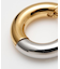 【チャイハネ】ツートンワイドフープピアス
