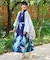 【カヤ】水芭蕉羽織付きワンピース