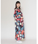 【カヤ】花時銘仙ワンピース