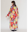 【カヤ】花時銘仙ワンピース