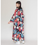 【カヤ】花時銘仙ワンピース