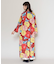 【カヤ】花時銘仙ワンピース