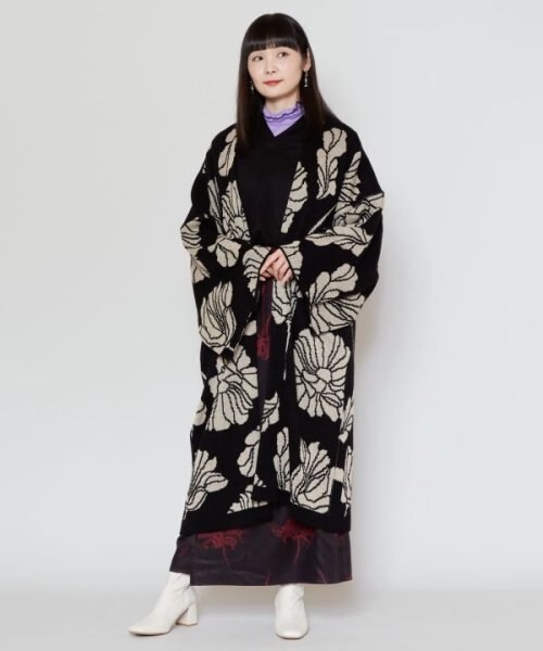 新品未使用 倭物やカヤ 唐衣結びJK 秋冬 厚手 羽織物 カヤ】来福リバーシブル羽織《中村杏子×倭物やカヤ》｜カヤの