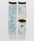 【カヤ】花装い浅葱 足袋型くつ下（25-28ｃｍ）