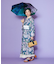 【カヤ】【遮光率90%以上】天井絵日傘（晴雨兼用）