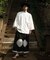 【カヤ】角袖メンズシャツ