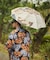 【カヤ】【遮光率90%以上】獣面相日傘（晴雨兼用）