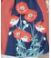 【カヤ】花版画八掛ワンピース