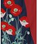 【カヤ】花版画八掛ワンピース