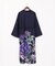 【カヤ】花々羽織付きワンピース