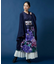 【カヤ】花々羽織付きワンピース
