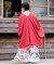 【カヤ】花々羽織付きワンピース