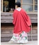 【カヤ】花々羽織付きワンピース