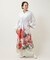 【カヤ】花々羽織付きワンピース