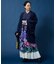 【カヤ】花々羽織付きワンピース