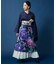【カヤ】花々羽織付きワンピース