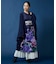 【カヤ】花々羽織付きワンピース