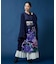 【カヤ】花々羽織付きワンピース