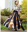 【カヤ】花便り八掛スカート