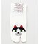 【カヤ】福猫白足袋型くつ下（23-25ｃｍ）