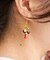 【欧州航路】チェコガラスフラワージュピアス