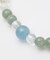 【岩座】五縁繋ぎアクアマリンブレスレット