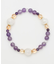 【岩座】日和　三点ラベンダーアメジストブレスレット