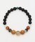 【岩座】屋久杉ブラックオニキスブレスレット　ルチル水晶