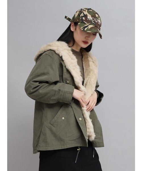 ファーフーデッドモッズアウター｜メドックの通販｜&mall（アンド