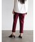ストレッチテーパードパンツ(dark red)