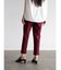 ストレッチテーパードパンツ(dark red)