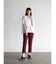 ストレッチテーパードパンツ(dark red)