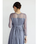 バックレースアップドレス（blue・charcoal）