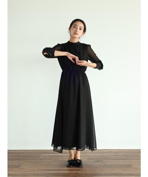 パールデザインシフォンドレス｜メドックの通販｜&mall（アンド