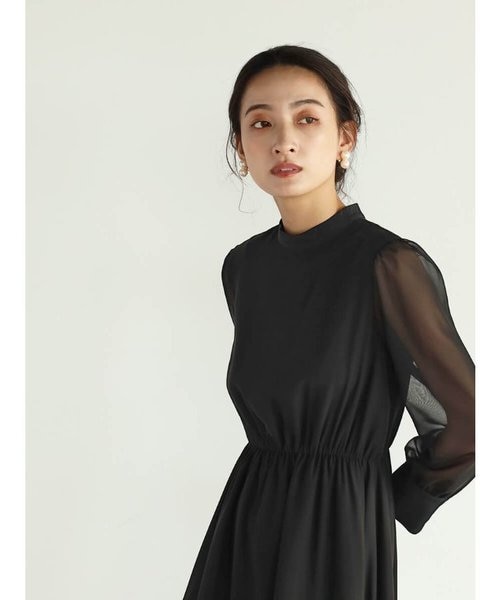 パールデザインシフォンドレス｜メドックの通販｜&mall（アンド