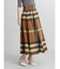 ビックチェックフレアスカート