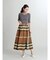 ビックチェックフレアスカート