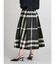 ビックチェックフレアスカート
