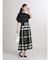 ビックチェックフレアスカート