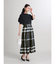ビックチェックフレアスカート
