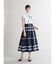 ビックチェックフレアスカート