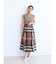 ビックチェックフレアスカート
