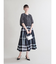 ビックチェックフレアスカート